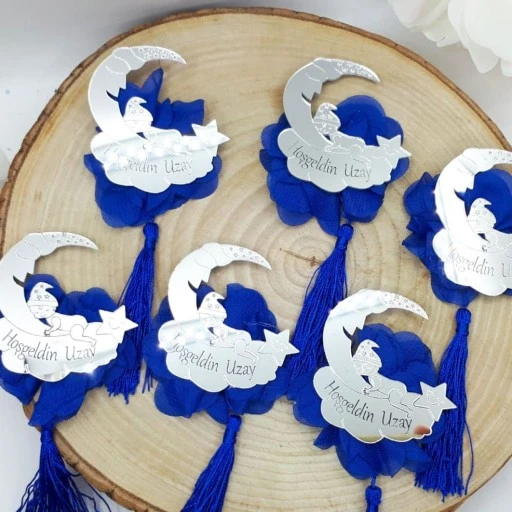 Ayda Uyuyan Bebek Pleksi Kişiye Özel Bebek Şekeri