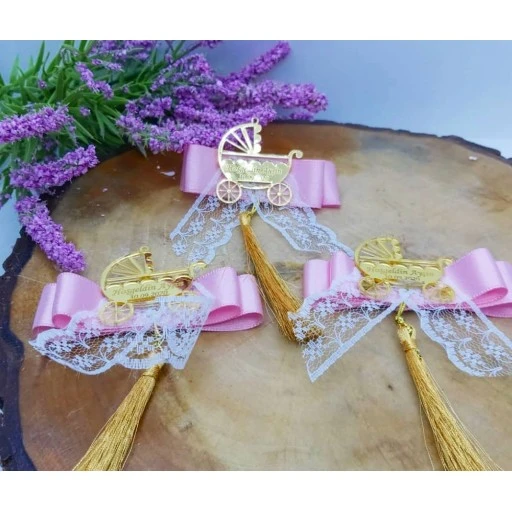 Pembe Puset İsimli Ayna Bebek Şekeri