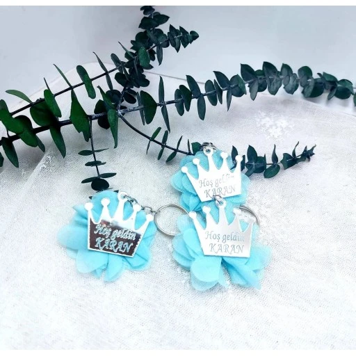 Taç Pleksi Anahtarlık Bebek Şekeri