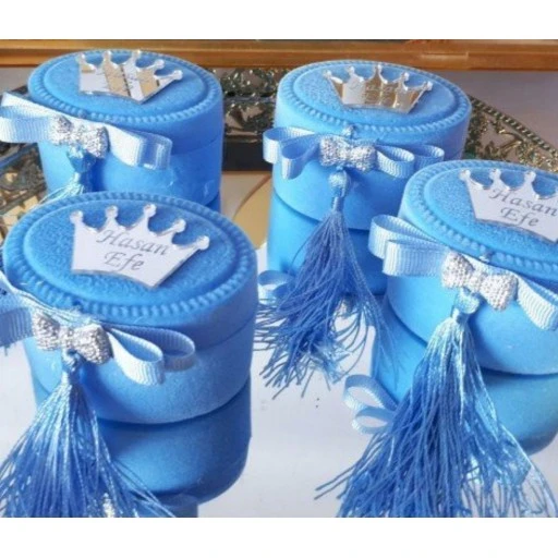 Mavi Kutu Pleksi İsimli Ve Fiyonklu