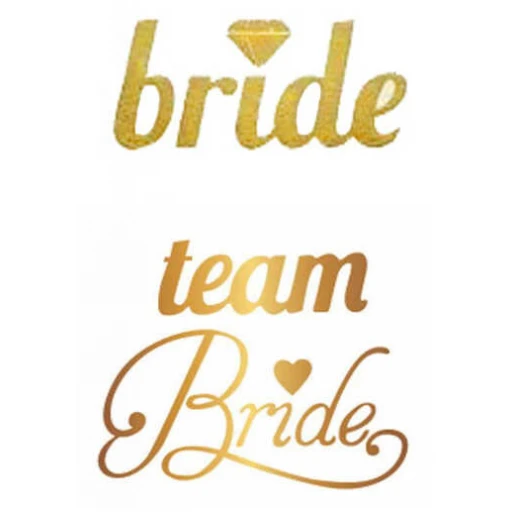 Dövme Team Brıde Kalpli Varaklı Altın 12'li