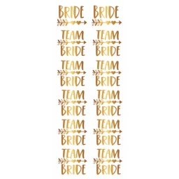 Dövme Team Brıde Oklu Kalpli Varaklı Altın 12'li