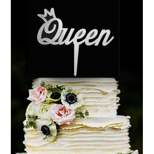 PASTA SÜSÜ PLEKSİ QUEEN GÜMÜŞ PK:1