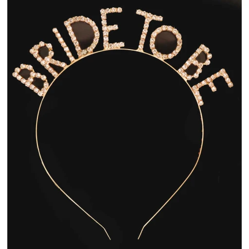Taç Metal Taşlı Brıde To Be Altın