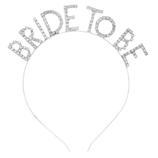 Taç Metal Taşlı Brıde To Be Gümüş