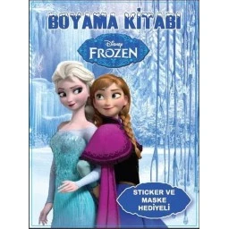 Frozen Elsa Karlar Ülkesi Boyama Kitabı - Sticker Ve Maskeli
