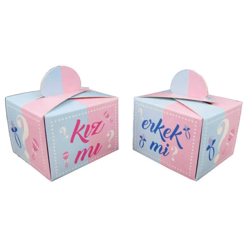 Lokumluk Karton Kız Mı Erkek Mi 25'li