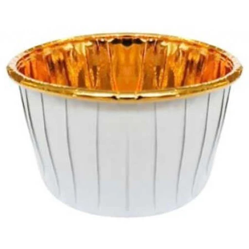 Kap Kek Kapsülü Metalize Beyaz 25'li