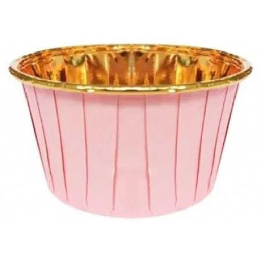 Kap Kek Kapsülü Metalize Pembe 25'li