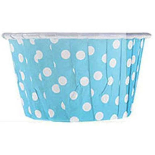 Kap Kek Kapsülü Puantiyeli Mavi 50'li