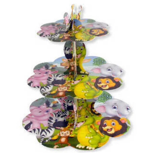 Kap Kek Standı Safari Sevimli Hayvanlar