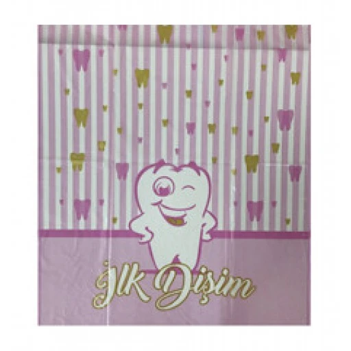 Masa Örtüsü İlk Dişim Pembe 120x180 cm