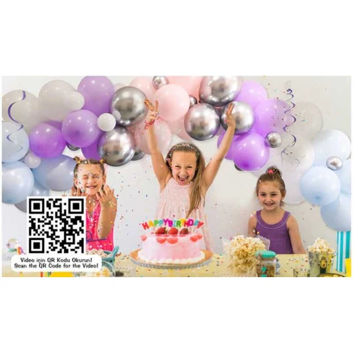 Balon Dekoransyonu 3 Lü Set Kar Tanesi Set:70