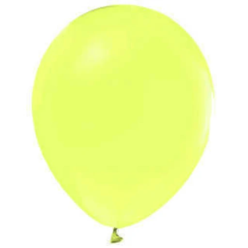 Balon Düz 10 inç Makaron Vanilya Sarı 100'lü