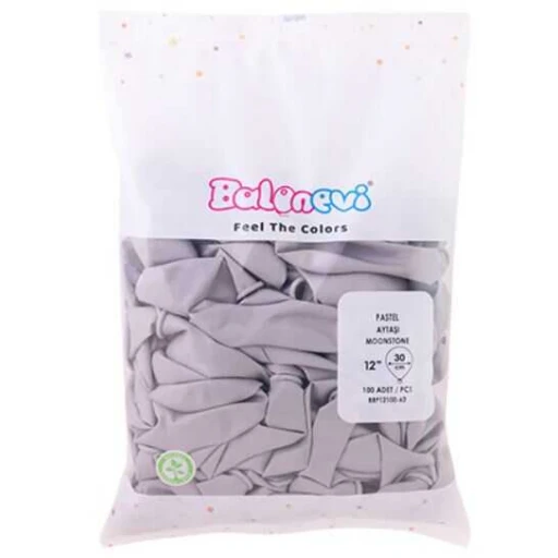 Balon Düz 12 inç Aytaşı 100'lü