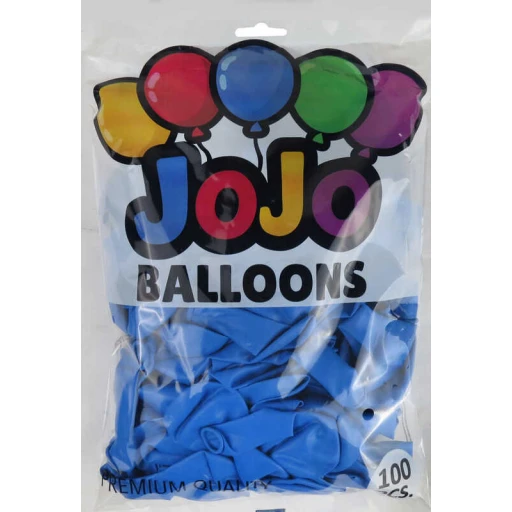 Balon Düz 12 inç (jojo Balloons) Koyu Mavi 100'lü