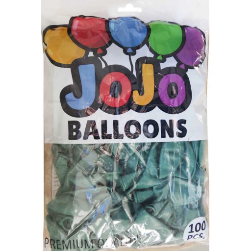 Balon Düz 12 inç (jojo Balloons) Koyu Yeşil 100'lü