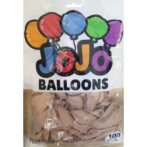Balon Düz 12 inç (jojo Balloons) Latte Sütlü Kahve
