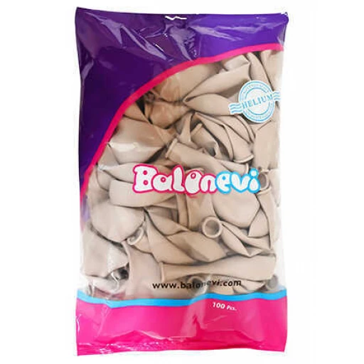 Balon Düz 12 inç Kum Beji Krem 100'lü