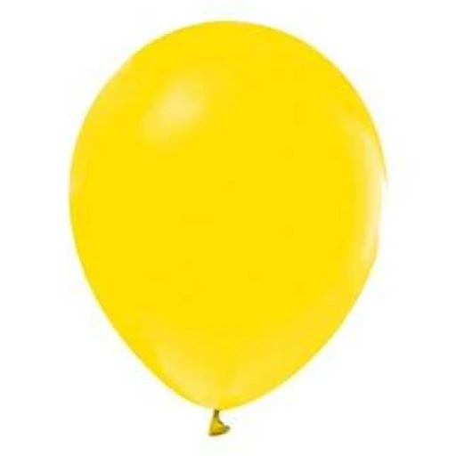 Balon Düz 12 inç Sarı 100'lü