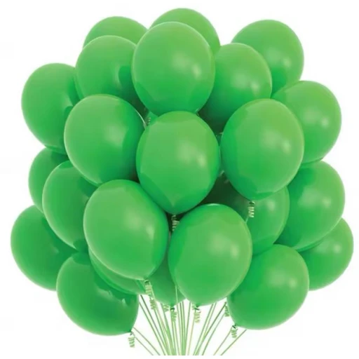 Balon Düz 5 inç Çimen Yeşili 100'lü