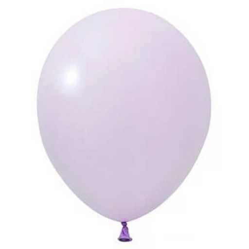 Balon Düz 5 inç Makaron Lila 100'lü