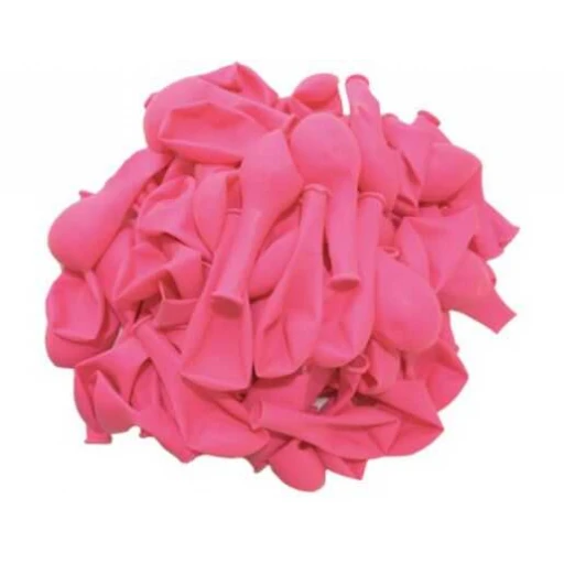 Balon Düz Neon Fosforlu 12 inç Pembe 100'lü Y