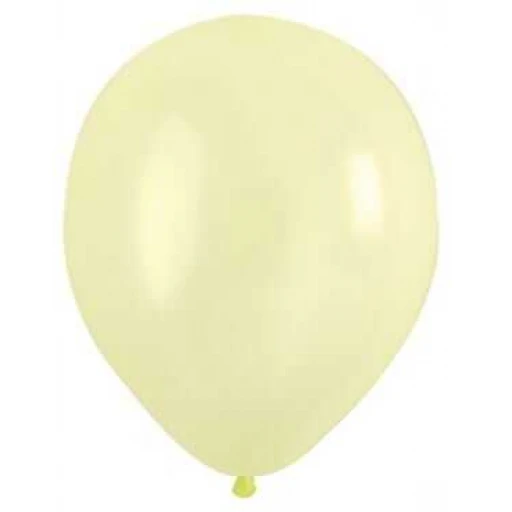 Balon Düz Neon Fosforlu 12 inç Sarı 100'lü Y