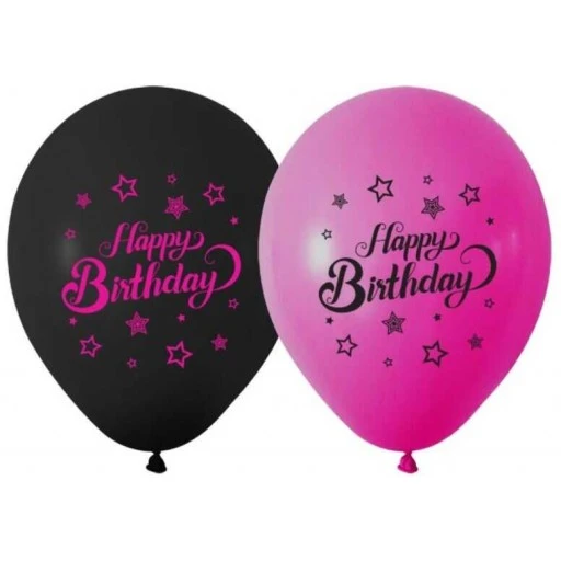 Balon Happy Bırthday Pınk Star 50'li