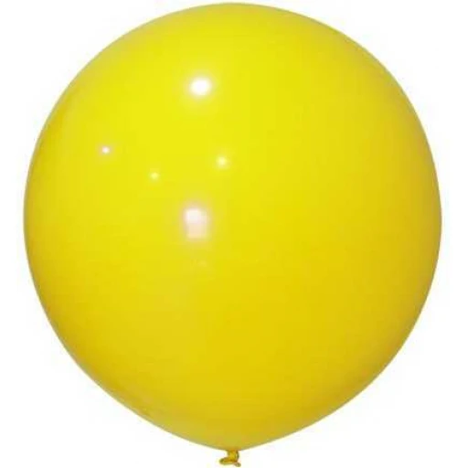 Balon Jumbo Düz 24 inç Sarı 3'li
