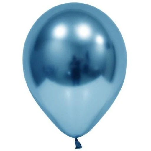 Balon Krom Parlak 12 inç Mavi 50'li