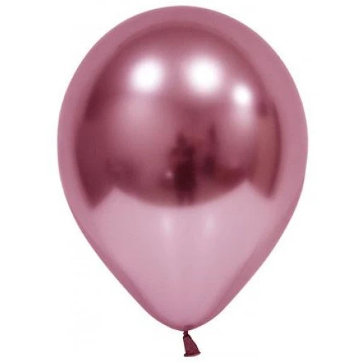 Balon Krom Parlak 6 inç Pembe 50'li
