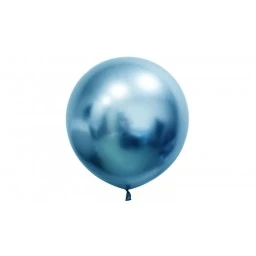 Balon Krom Parlak Jumbo 24 inç Mavi 3'li
