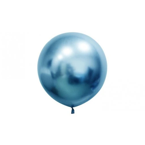 Balon Krom Parlak Jumbo 24 inç Mavi 3'li