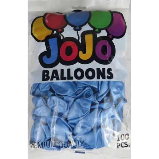 Balon Metalik 12 inç (jojo Balloons) Mavi 100'lü