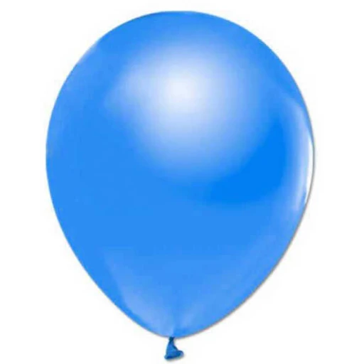 Balon Metalik Düz 12 inç Mavi 100'lü