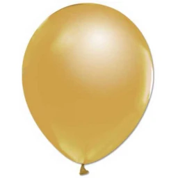 Balon Metalik Düz 5 inç Altın 100'lü