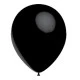 Balon Metalik Düz 5 inç Siyah 100'lü