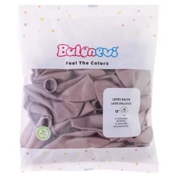 Balon Rustik Düz 12 inç Keten Rengi 50'li