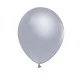 Balon Baskısız Metalik 10 Adet Gümüş