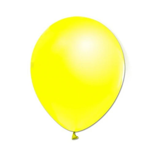 Balon Baskısız Metalık 10 Adet Sarı