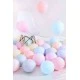 Balon Düz Pastel(makaron,pudra Balon)12 inç Karışık 100'lü