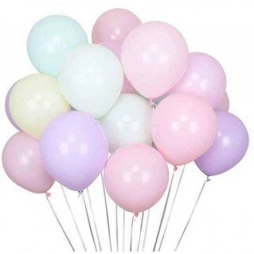 Balon Düz Pastel(makaron,pudra Balon)12 inç Karışık 100'lü