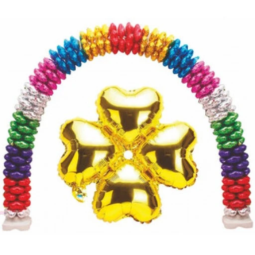 Folyo Balon Kalp Çiçek Modeli Altın 13ınc