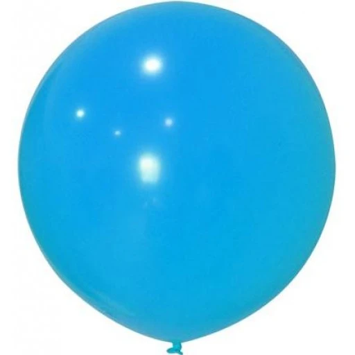 Balon Jumbo Düz 24 inç Makaron Mavi 3'li