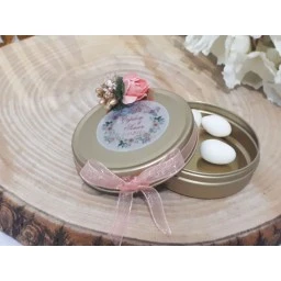 Altın Metal Kutu Hediyelik