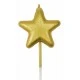 Mum Yıldız Çubuklu Tekli Altın