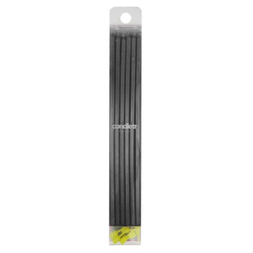 Mum Neon Renk 20 cm Siyah 6'lı