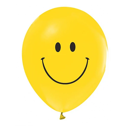 Balon 10 Lu 1+1 Smiling Face Sarı