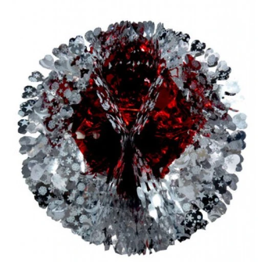 Süs Metalize Avize Modeli 50cm Kırmızı